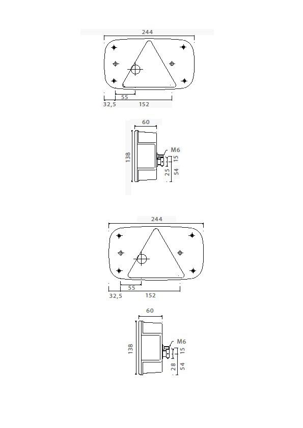 Aspock MultiPoint III LH light cluster