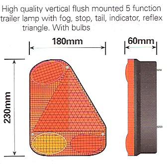RADEX 2900  Left Hand Vertical Plug-In Light Cluster