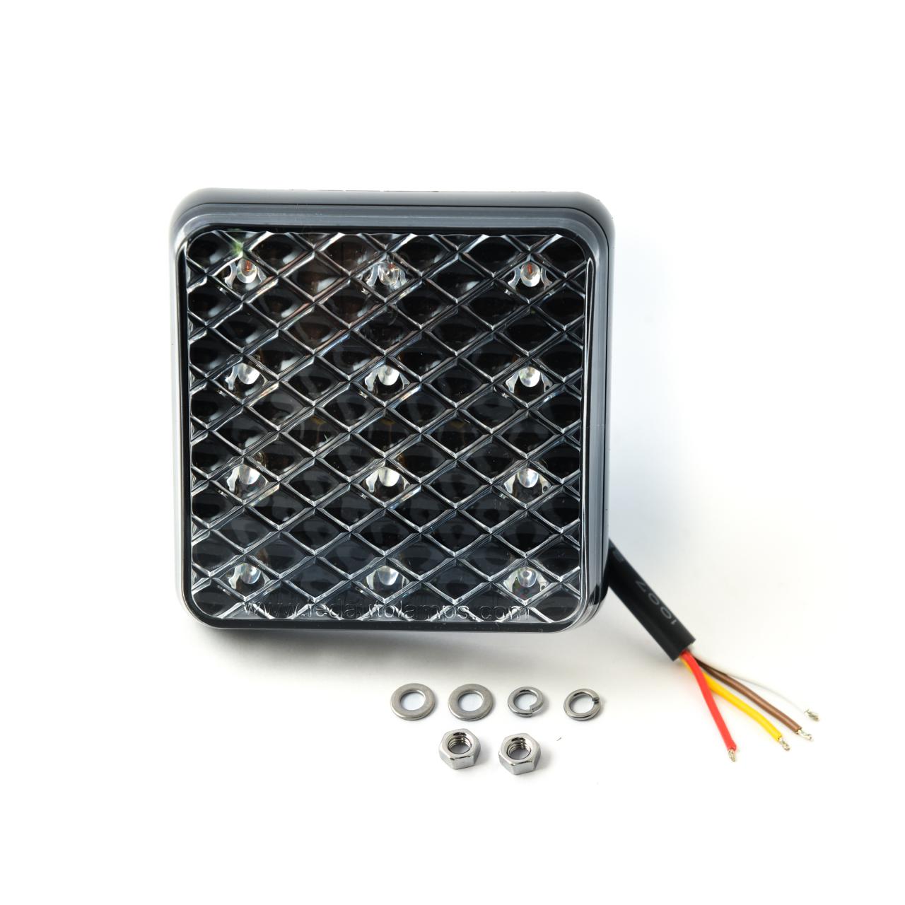 LED Autolamps 81STIMB square stop/tail/indicator lamp, 12v-24v