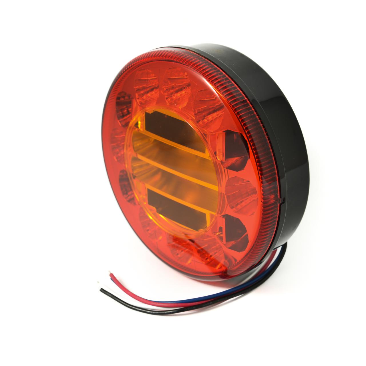 Trailer Round LED Round Rear Lamp - 12/24v
