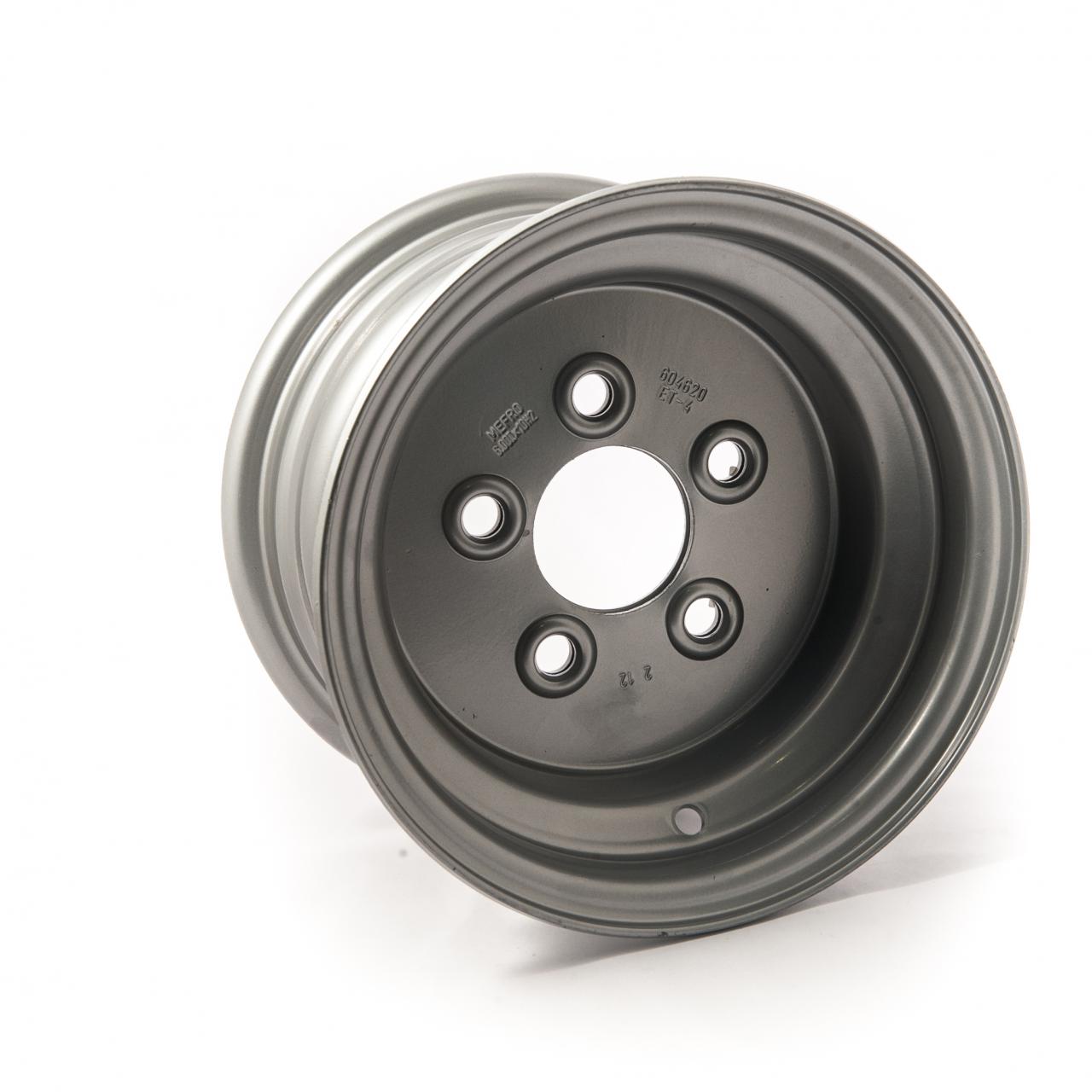 10 inch rim, 6J, 5 on 112mm. PCD for 195/55 R10 tyres