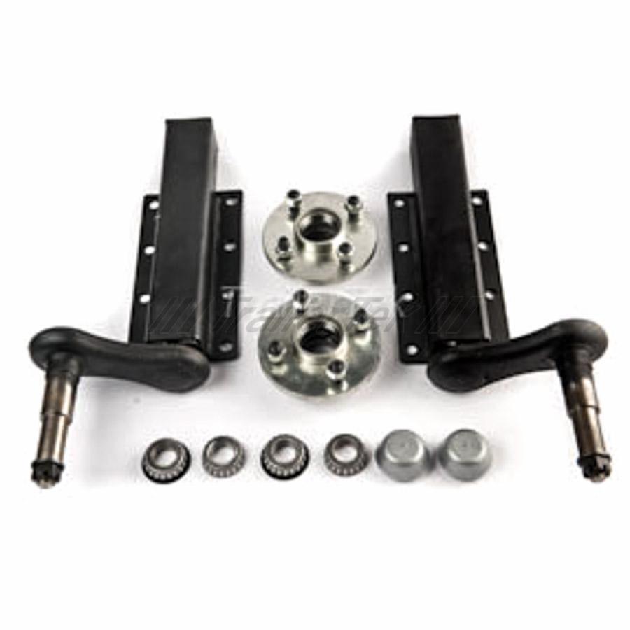 Peak 750 Kg. suspension kit, extended stubs with HUB180x2 with 100mm. PCD