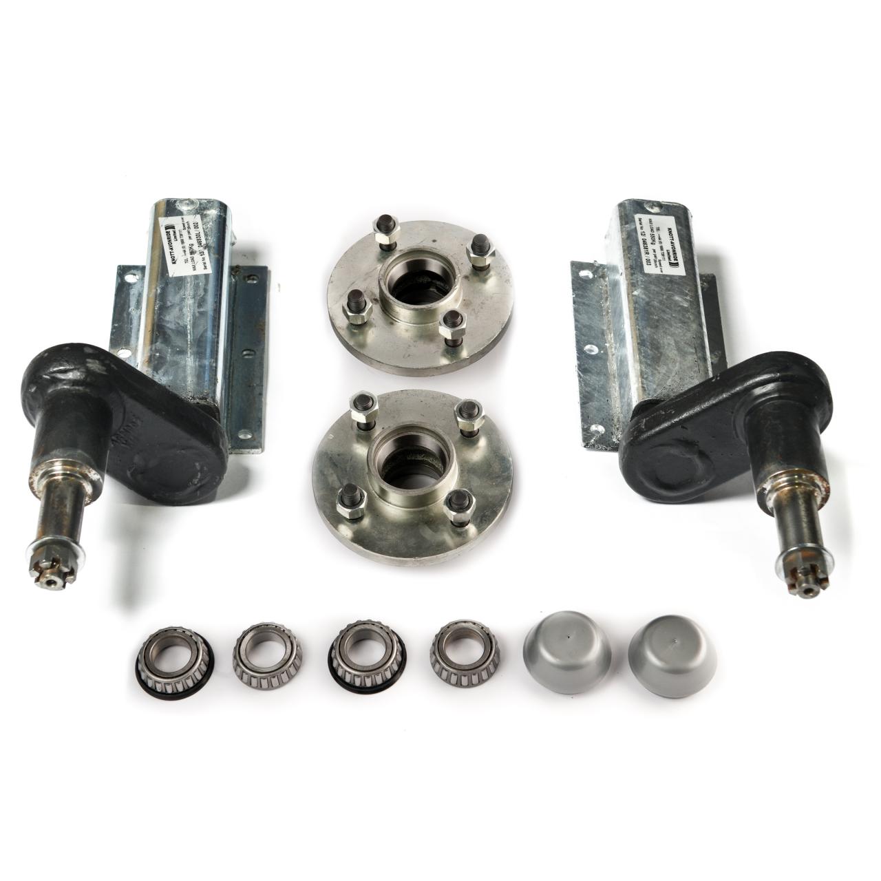 Avonride 550 Kg. suspension kit, extended stubs with HUB180x2 with 100mm. PCD 