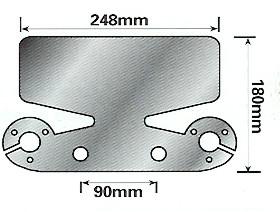 Bumper Protector, Stainless With Twin Socket Holders