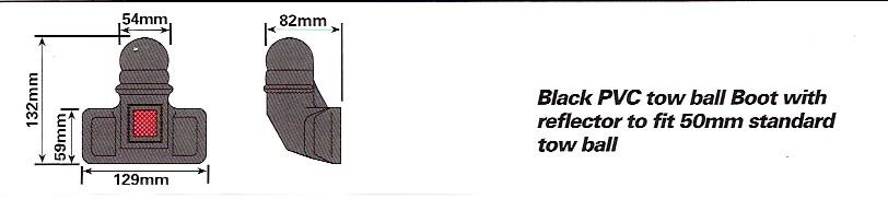 Towball Cover With Reflector