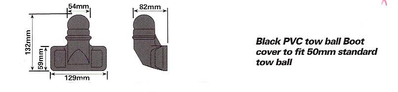 PVC 50mm Towball Cover