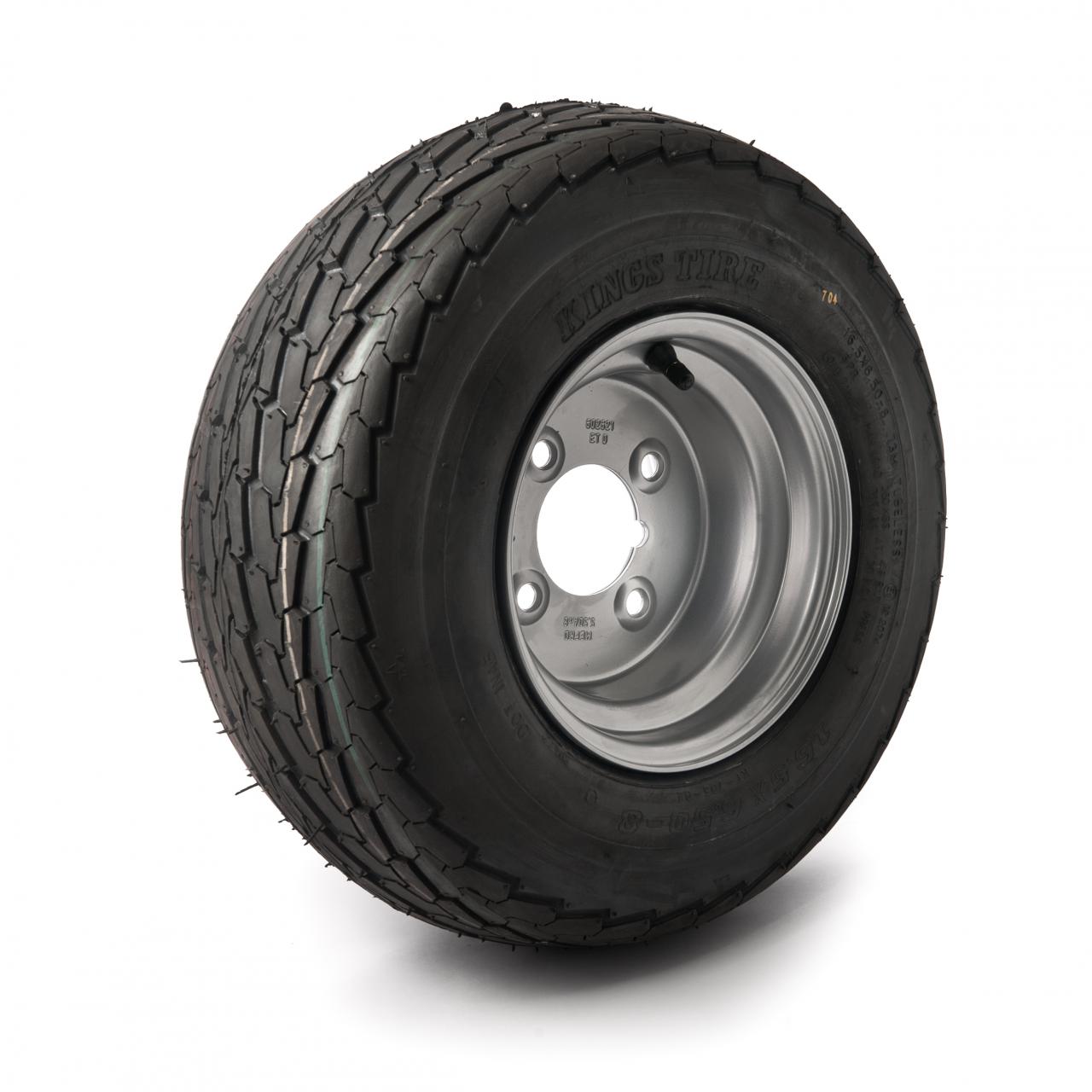 16.5 x 6.5-8, 4 Stud, 6 ply, Wheel Assembly (4