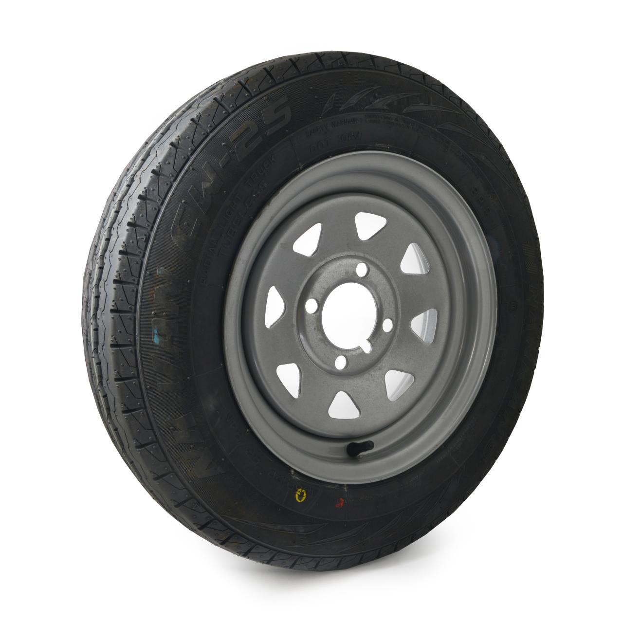 145 R12 C, 8 ply, 4 on 4