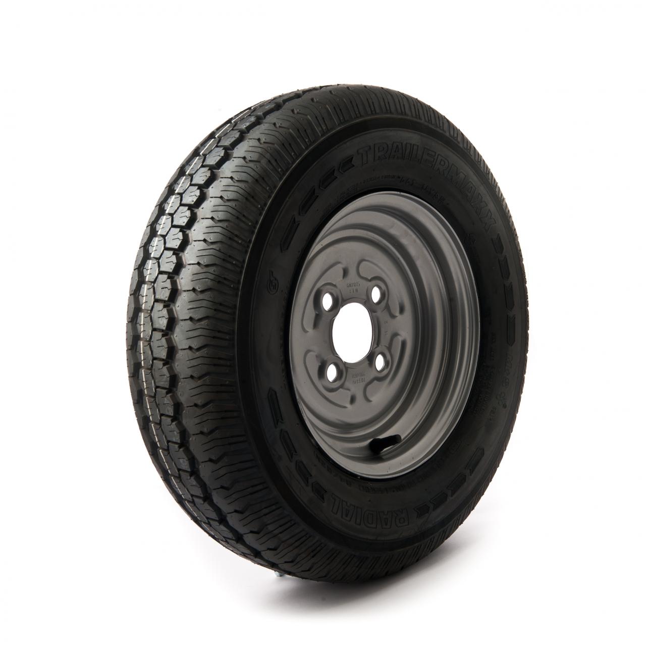 145 R10 C, 8 ply, 4 on 100mm. PCD wheel assembly