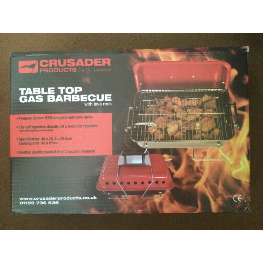 Gordon Portable Gas BBQ With Lava Rock Full Colour Box