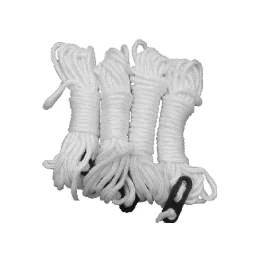 Via Mondo 4m White Guylines (Pack of 4)