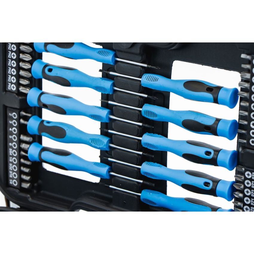 58 Piece Screwdriver & Bit Set in Case