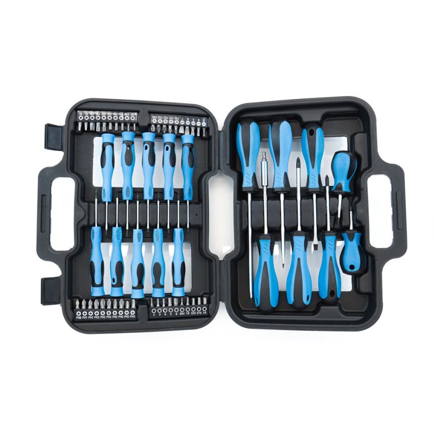 58 Piece Screwdriver & Bit Set in Case