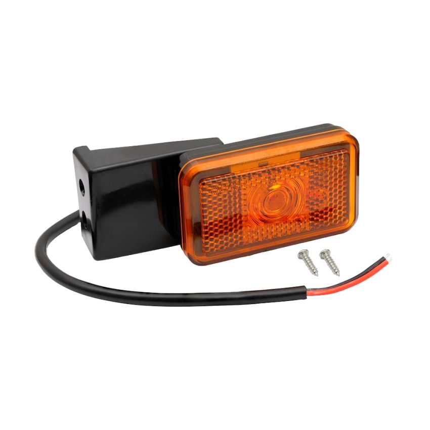 TrailerTek LED Amber  Side Marker Light, Position/Reflector, DC12-24V