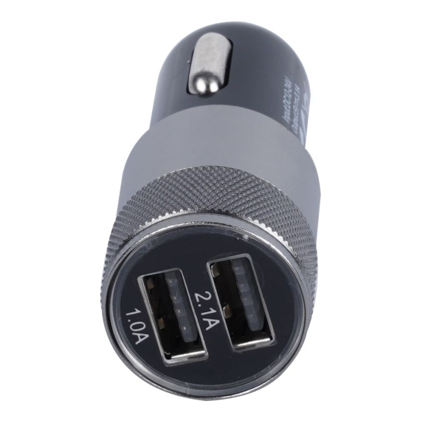 USB Car Charger, 2 USB Output, 5V1A & 5V2.1A