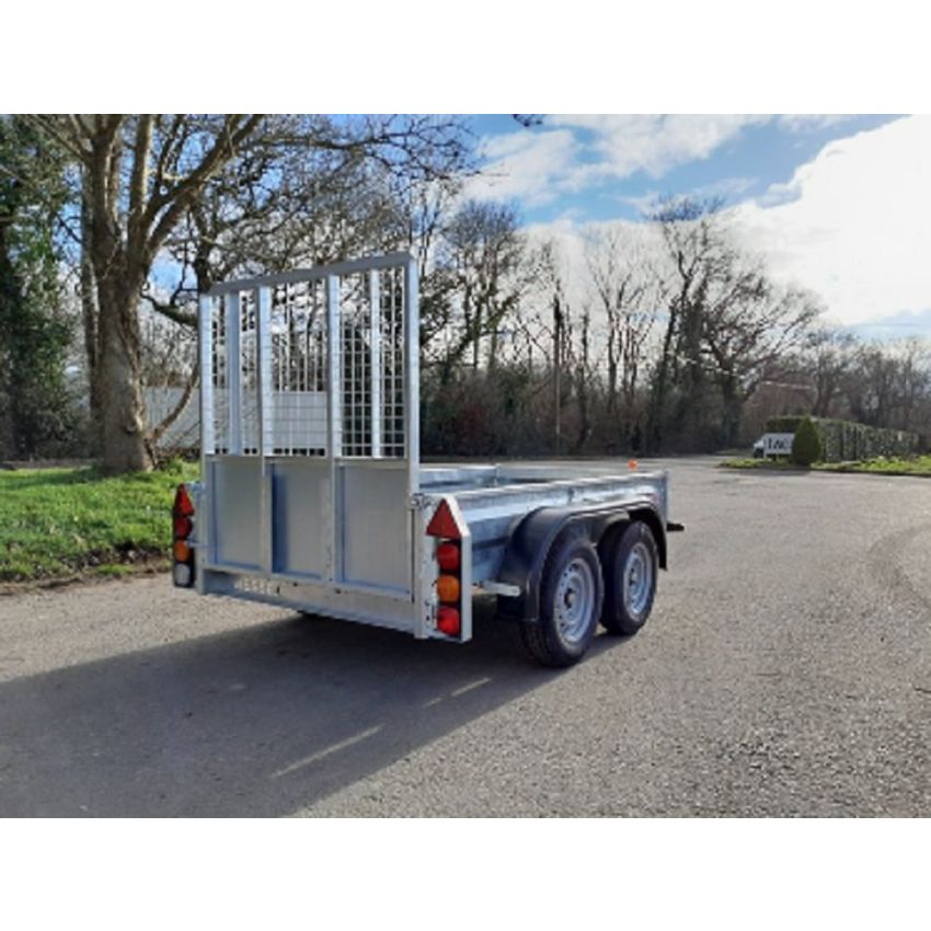 Wessex DT26 Braked Plant / Digger Trailer Twin Axle 2600kg 8' x 4'
