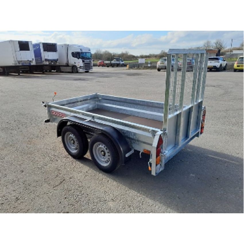Wessex DT26 Braked Plant / Digger Trailer Twin Axle 2600kg 8' x 4'