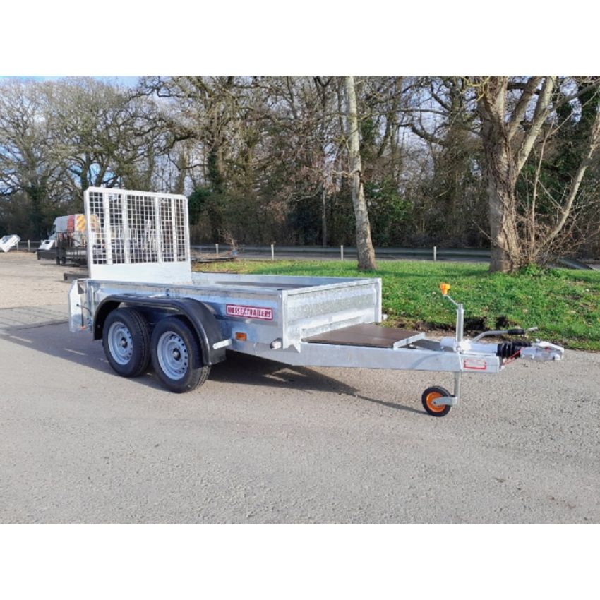 Wessex DT26 Braked Plant / Digger Trailer Twin Axle 2600kg 8' x 4'