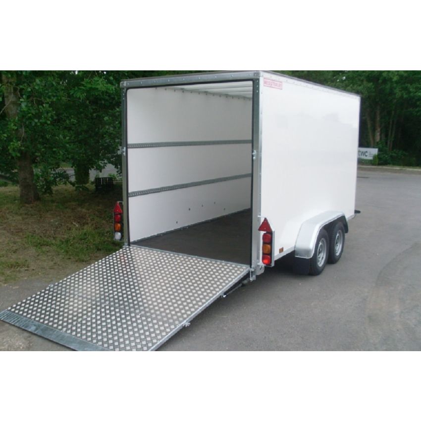 Wessex WVT85S Braked Van Trailer Single Axle 1300kg 8' x 5' With Roller Shutter Door