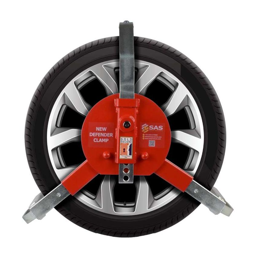 SAS New Defender Gold Approved Security Wheel Clamp