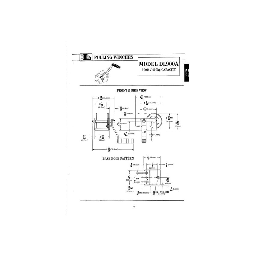 Dutton Lainson D900 winch