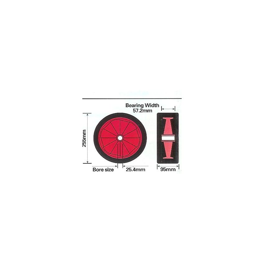 Sandhopper wheel, PVC rim, 1