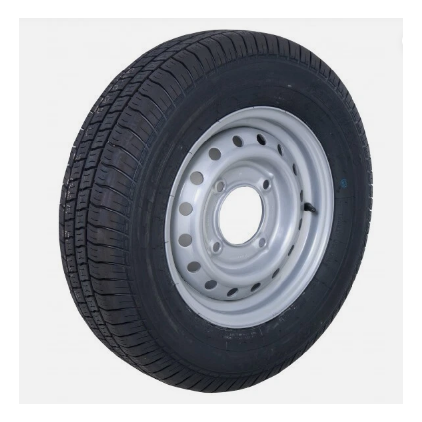 Security 165 R13 8ply, 4 studs, 5.5 PCD wheel & tyre assembly