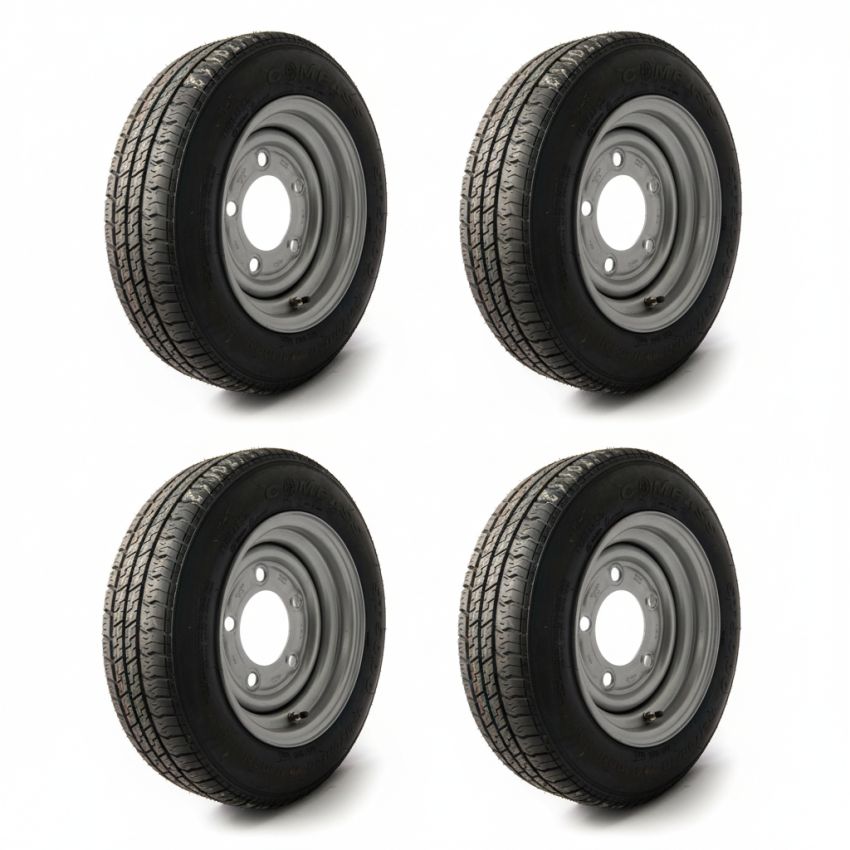 155/70 R12 Security, 5 on 6.5 wheel & tyre assembly-Bundle x4