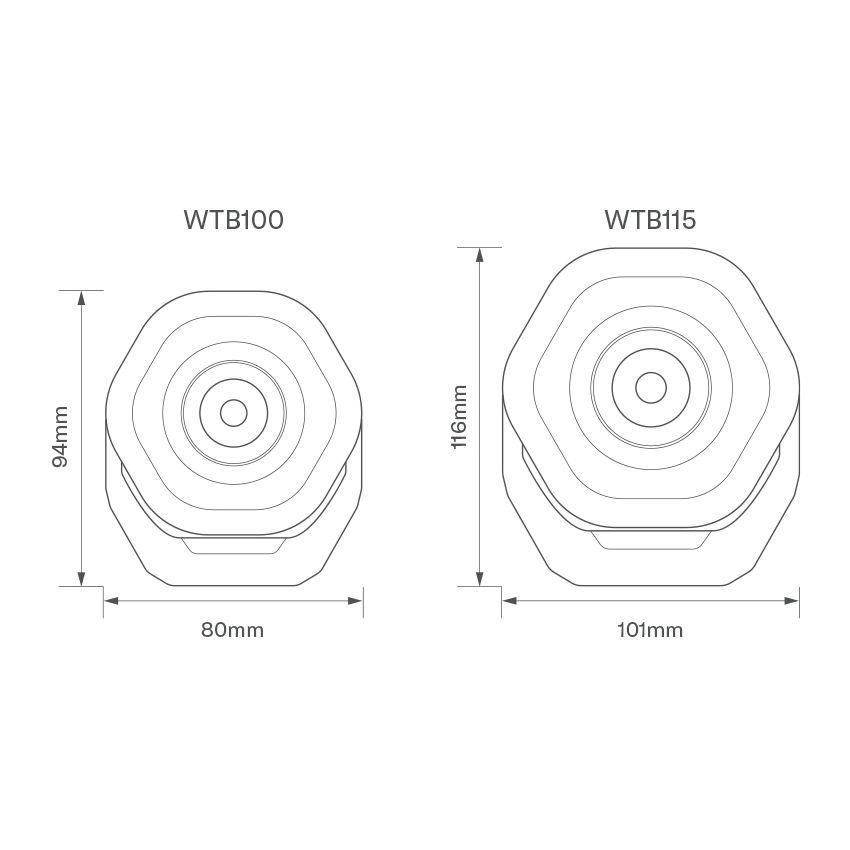 Dual-Beam Rechargeable Mini Work Light (100mm)