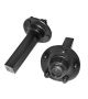 Stub axle set with 60mm solid and free running hubs with 5 on 6.5" PCD