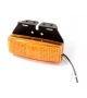 LED Autolamps 1491AM amber side marker lamp & bracket, 12v-24v