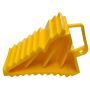 Yellow Plastic Wheel chock for boat trailers