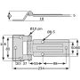 Stainless Steel Raised Blade Door Hinge - 234mm x 69mm 