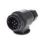 13 pin Euro plug, 12v., PVC body-WITH 8 PINS