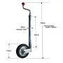 Bradley Style 42mm, 125 kg. RotoLock jockey wheel