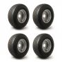 20.5x8-10, 4 ply, 4 studs, 4 PCD wheel & tyre assembly bundle x4