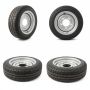 155/70 R12, 5 on 112mm. wheel & tyre combination-For Brian James-Bundle x4