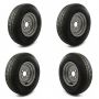 145/80 R10 4 on 100mm. PCD wheel & tyre assembly bundle x4