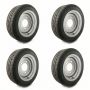 195/50 R13, 5 on 6.5 PCD wheel & tyre assembly bundle x4