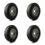 155/80 R13 wheel assembly with 4 studs 100mm. PCD-Bundle x4