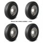 145/80 R10, 4ply, 115mm. PCD wheel & tyre assembly bundle x4