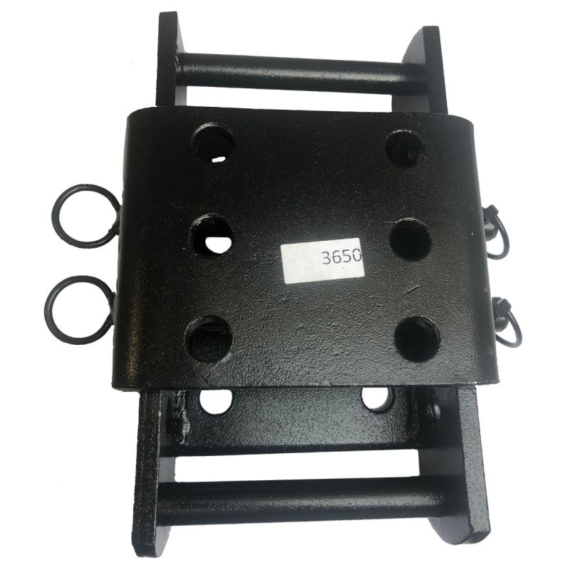 Height Adjuster c/w Drop Plate - 2 Pin Hitch Black