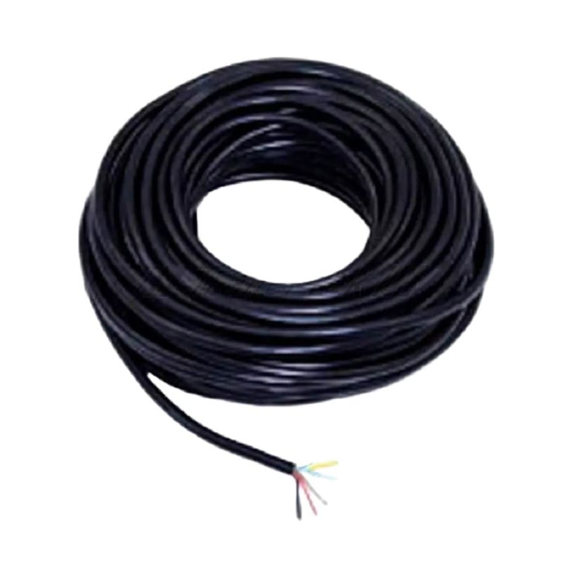 5-Core Thin Wall Black Cable, 30m Roll