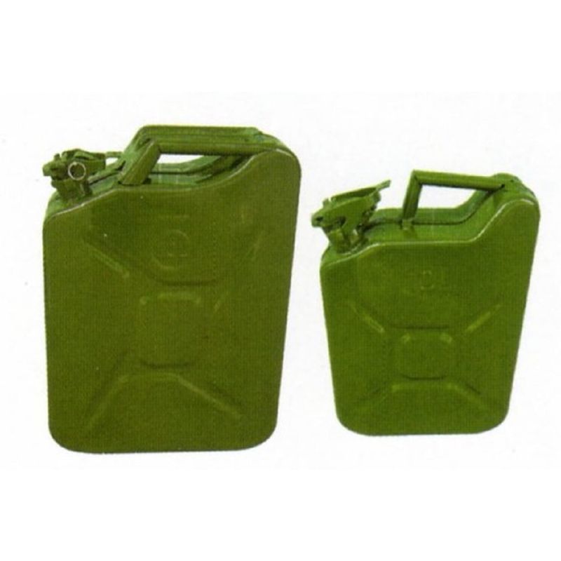 ARMY STYLE GREEN STEEL JERRY CAN - 10 LITRES
