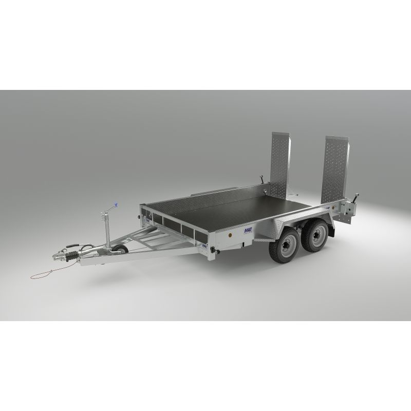 Heavy Duty Goods and Plant Trailers 3500kg W/ Supported adjustable loading ramp