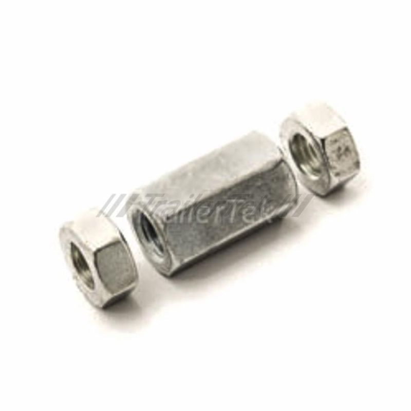 Stainless M10 brake rod connector with M10 nuts