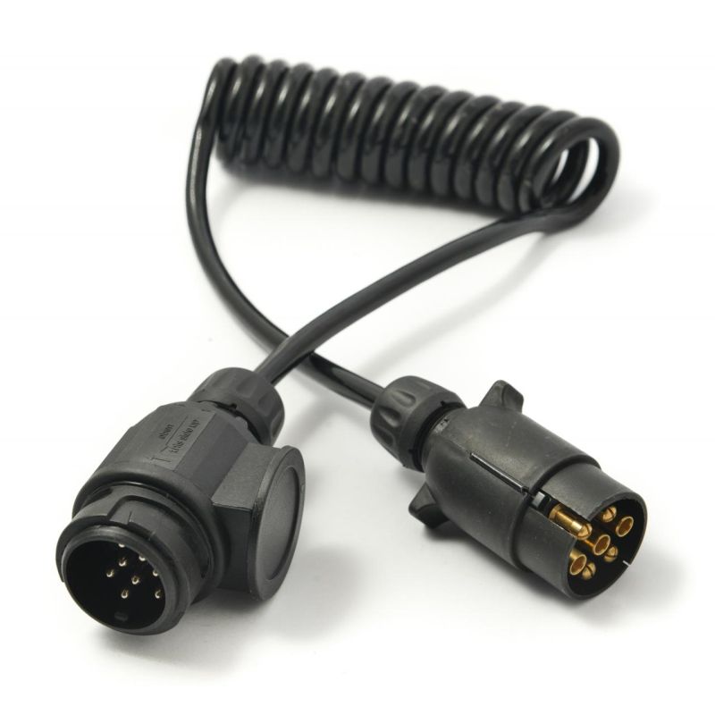 7 Pin to 8 Pin Euro Coiled Connection Cable (2.5 metres)