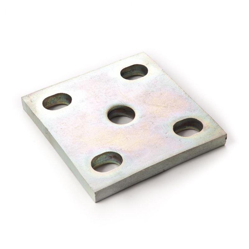 Leaf spring plate 5-hole uni. fit.