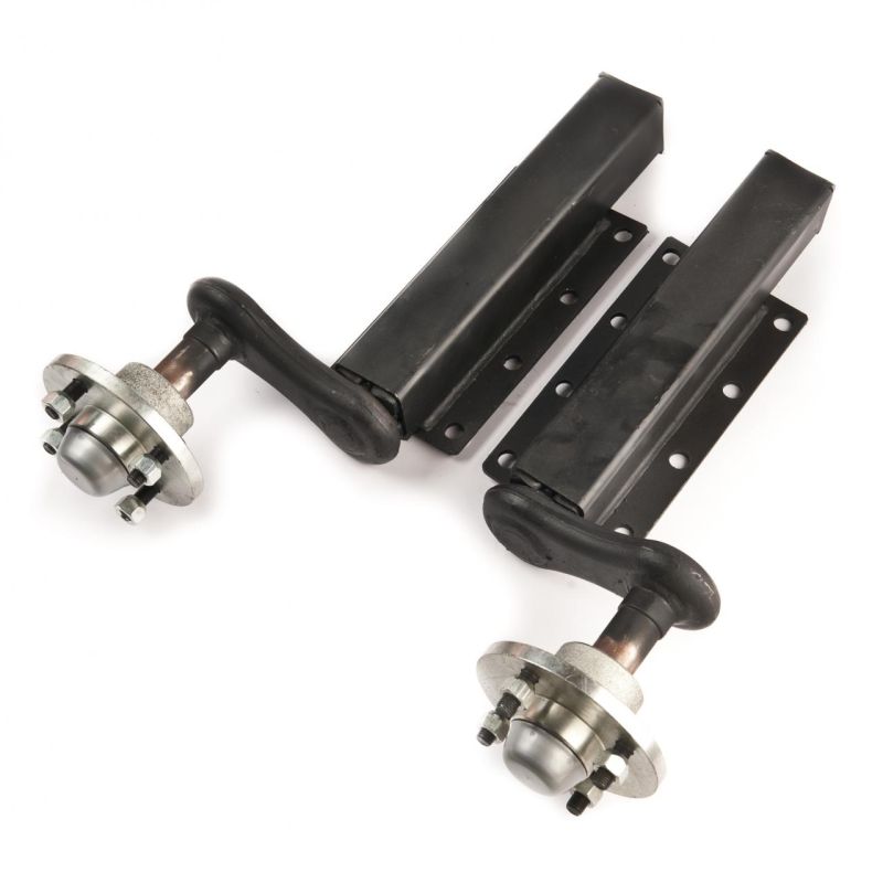 Peak 750 suspension, extended with 100mm. PCD hubs