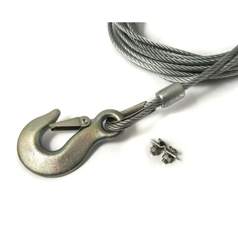 Steel 6mm Winch Cable - 8m 